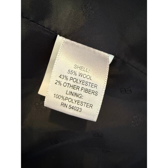 Banana Republic Military Inspired Wool Swing Pea Coat Red S - Picture 6 of 6